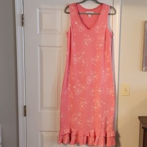 Fresh Produce swim dress / beach cover-up pink-coral size medium great condition